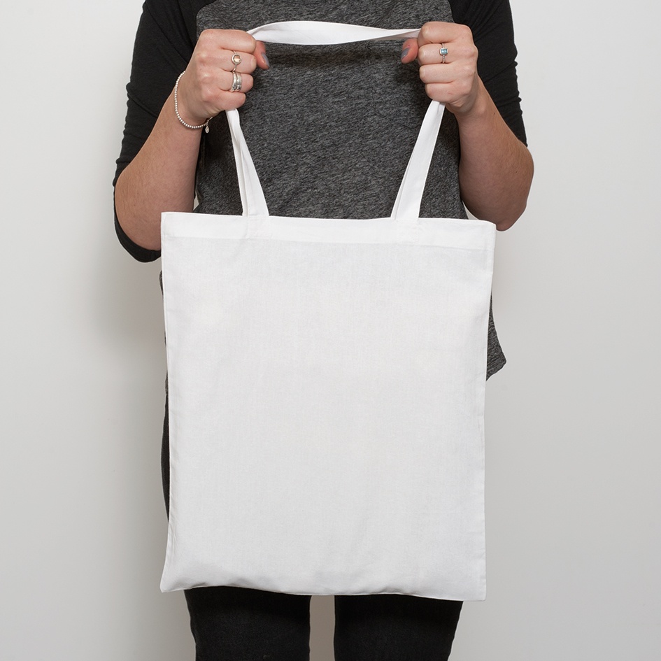 White Cotton Tote Bag, Ethically Sourced