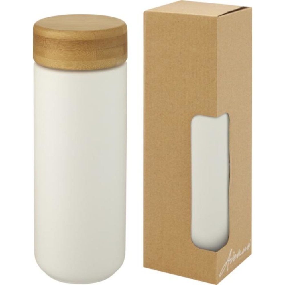 Ribble 300 ML Ceramic Tumbler With Bamboo Lid