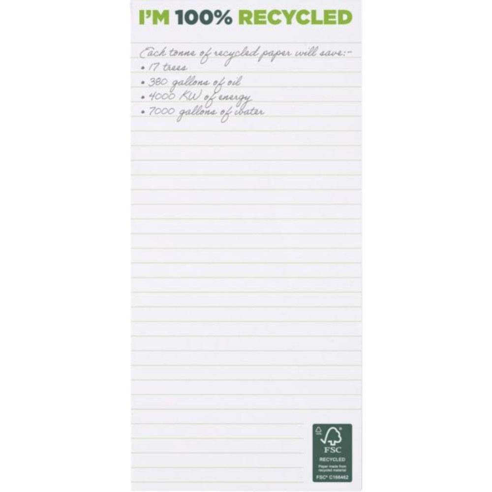 Cannock 1/3 A4 Recycled Notepad