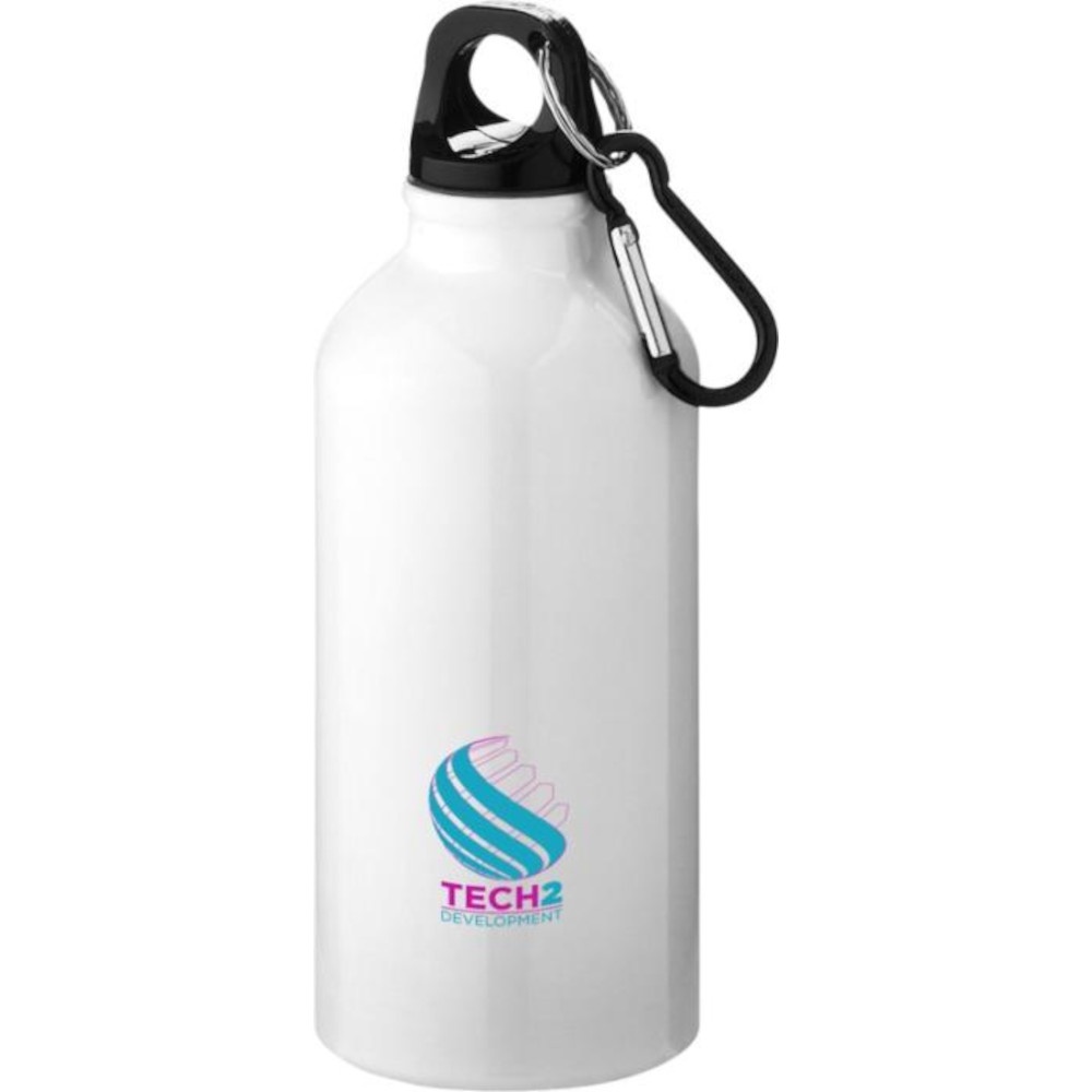 Erne 400 ML RCS Certified Recycled Aluminium Water Bottle with Carabiner