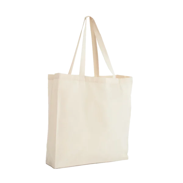 40z Recycled Cotton Round Gusseted Tote