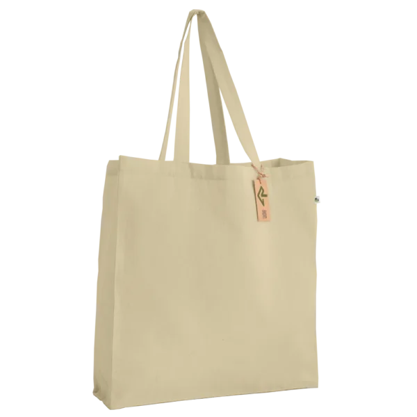 rPET Cotton-Feel Gusseted Shopper Bag - Image 3