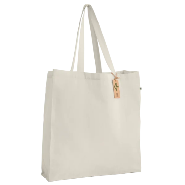 rPET Cotton-Feel Gusseted Shopper Bag - Image 4
