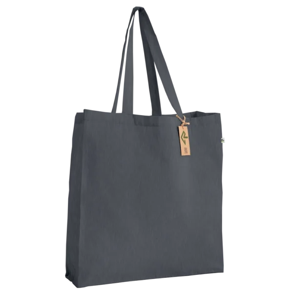 rPET Cotton-Feel Gusseted Shopper Bag - Image 8
