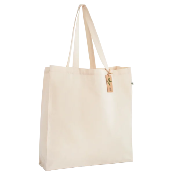rPET Cotton-Feel Gusseted Shopper Bag