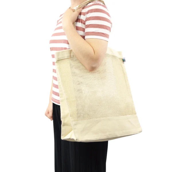Organic Luxury Mesh Shopper Bag - Image 3