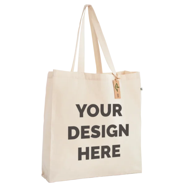 rPET Cotton-Feel Gusseted Shopper Bag - Image 2