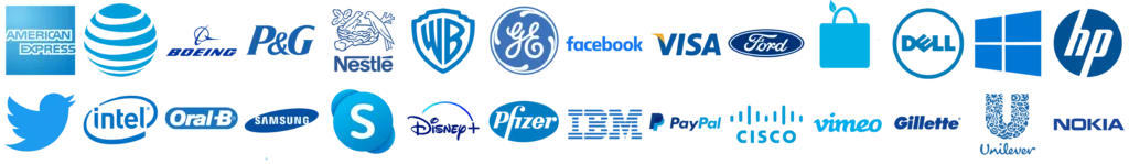 blue logos