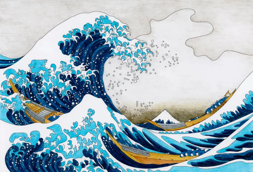 the great wave Prussian Blue